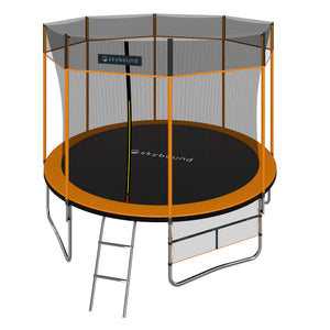 SkySoar 10ft Trampoline with safety net- Orange - SkyBound USA