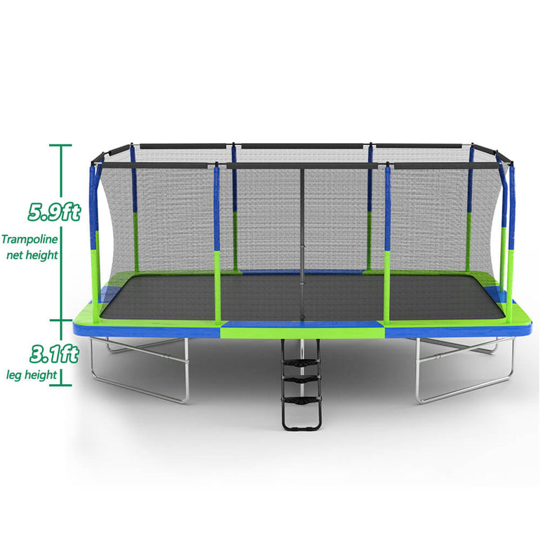 SkyBound AiryBounce trampoline-10ft×17ft