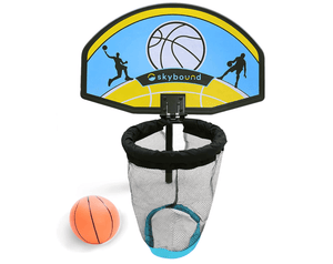 Trampoline Basketball Hoop Attachment with Mini Basketball and Pump