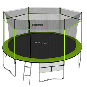 Skybound soar 15ft tramoline green with enclosure net