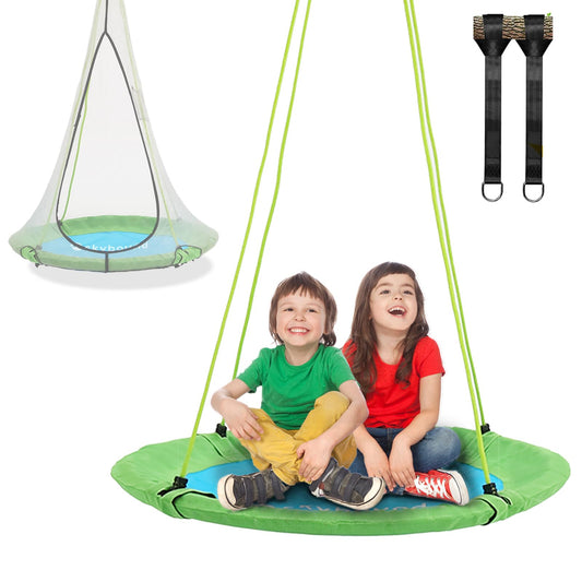 SkyBound 39 Inch Tree Swing - Green/Blue