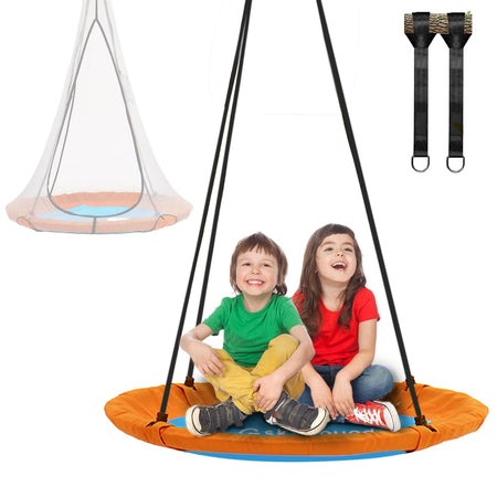 SkyBound 39 Inch Tree Swing - Orange/Blue