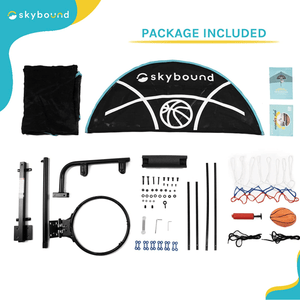 skybound trampoline basketball hoop package included