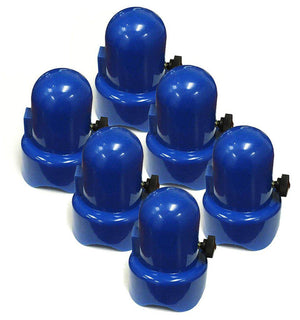 Trampoline Enclosure Pole Cap - Blue - Set of 6.