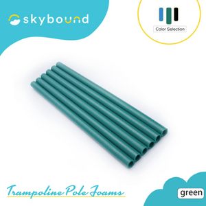 SkyBound Replacement Trampoline Enclosure Foam - Trampolines Poles Cover - Protective Poles Cover Tube Set for Safety Protection - Set of 12 - Green - SkyBound USA