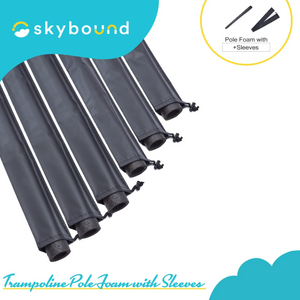 SkyBound Replacement Trampoline Enclosure Foam - Trampolines Poles Cover - Protective Poles Cover Tube Set for Safety Protection - Set of 12 - Slevee