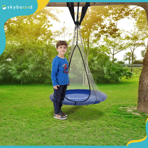 SkyBound Saucer Swing 39 Inch Tree Swing - Blue