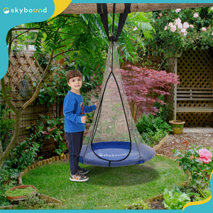 SkyBound Saucer Swing 39 Inch Tree Swing - Blue